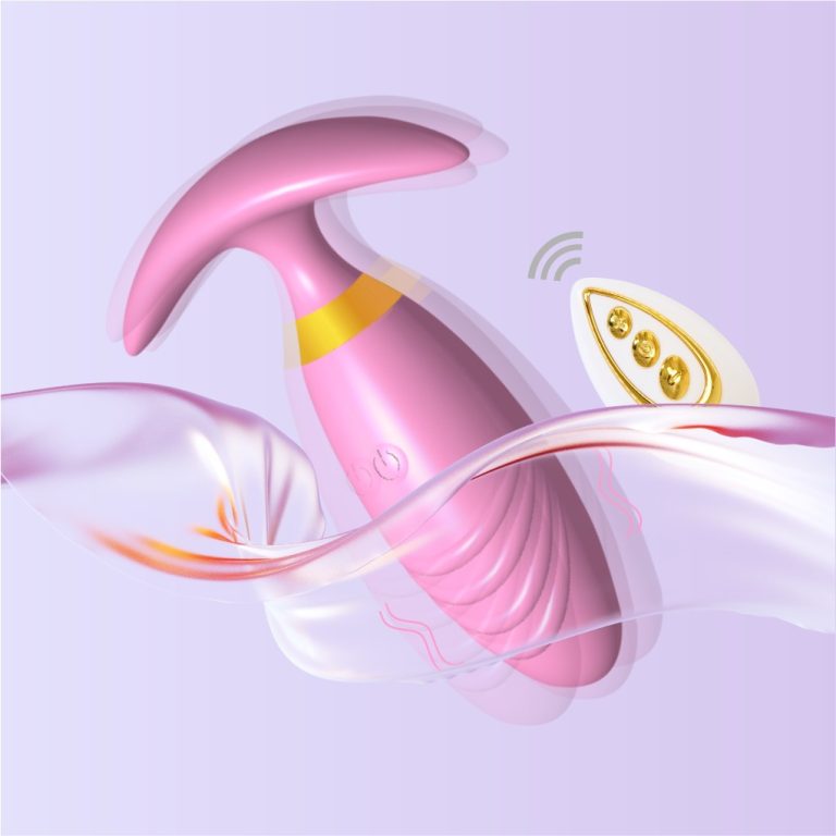 Wearable butt plug vibrating masturbator with app remote control