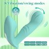 Wearable remote control sucking and vibrating masturbator