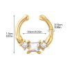 U-Shaped Diamond No-Piercing Nose Ring