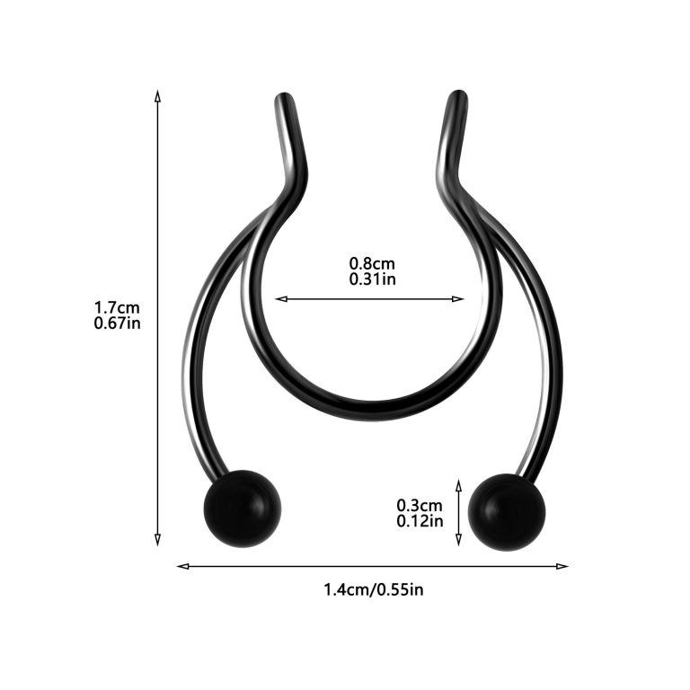 Piercing-Free Horseshoe Nose Ring - Image 5