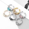 U-Shaped Diamond No-Piercing Nose Ring