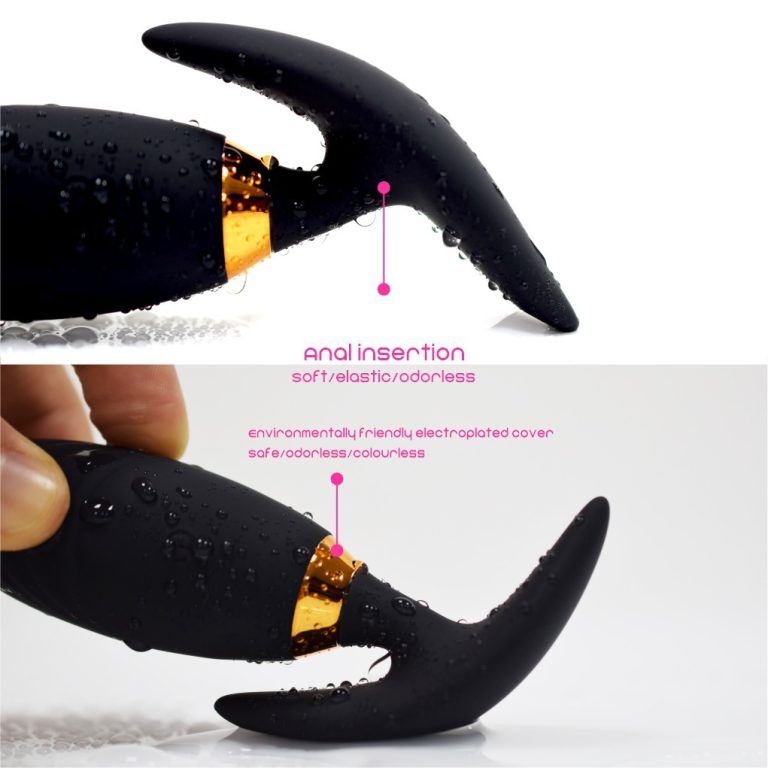 Wearable butt plug vibrating masturbator with app remote control