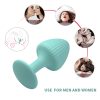 Green Mushroom Head Silicone Butt Plug (3 Pack)
