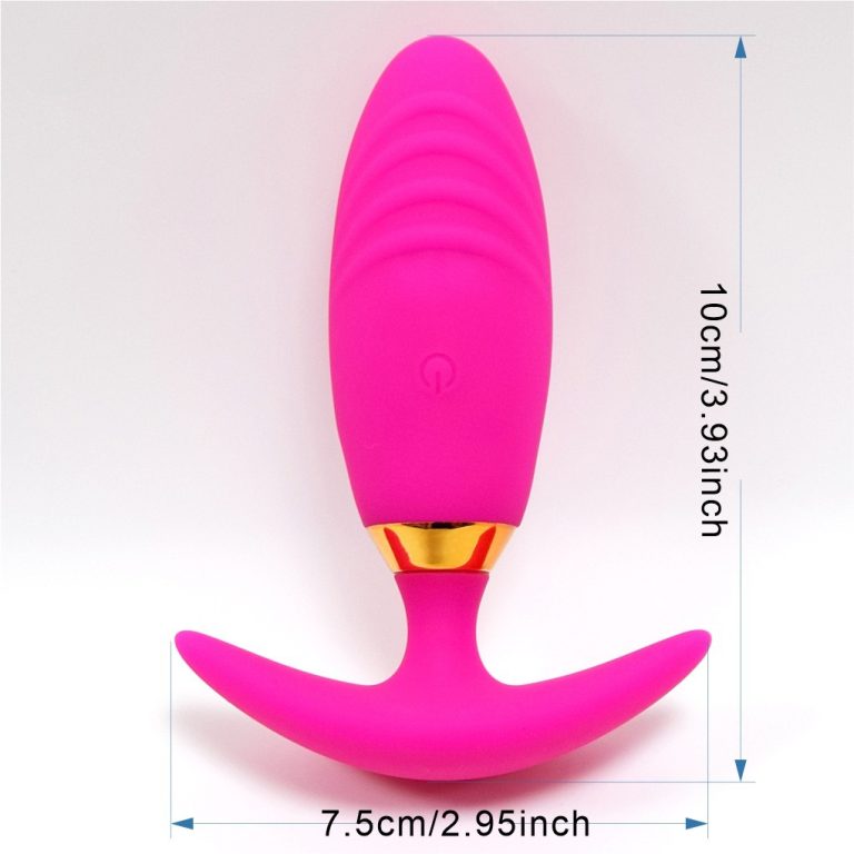 Wearable butt plug vibrating masturbator with app remote control