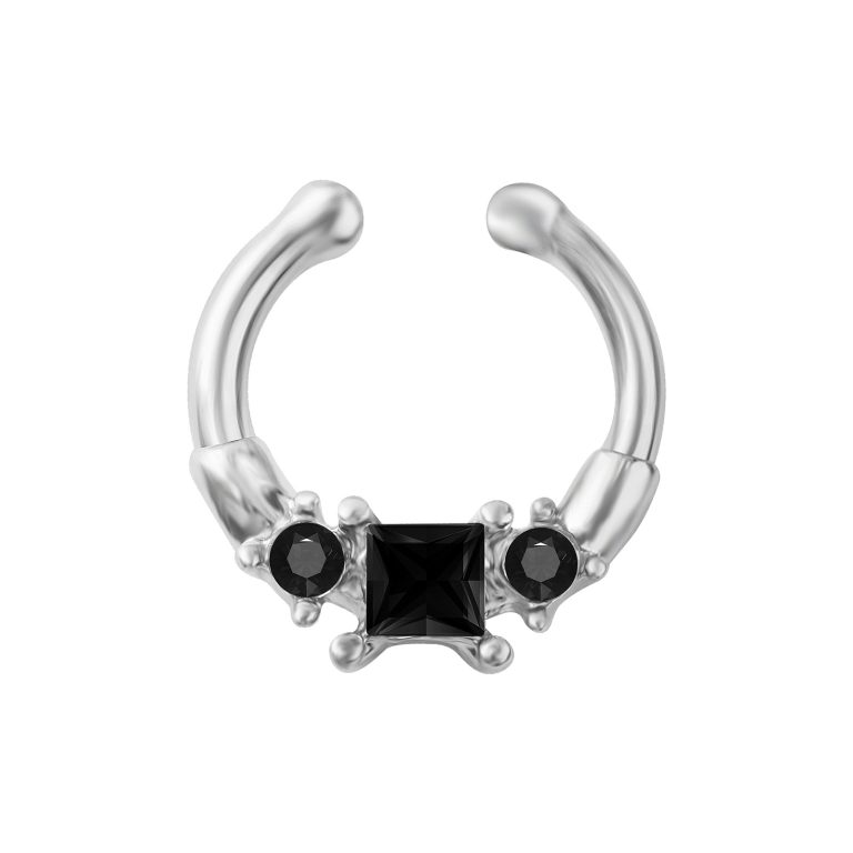 U-Shaped Diamond No-Piercing Nose Ring