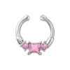 U-Shaped Diamond No-Piercing Nose Ring