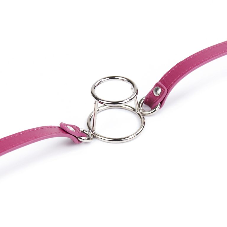 SM double ring forced flirting open mouth gag
