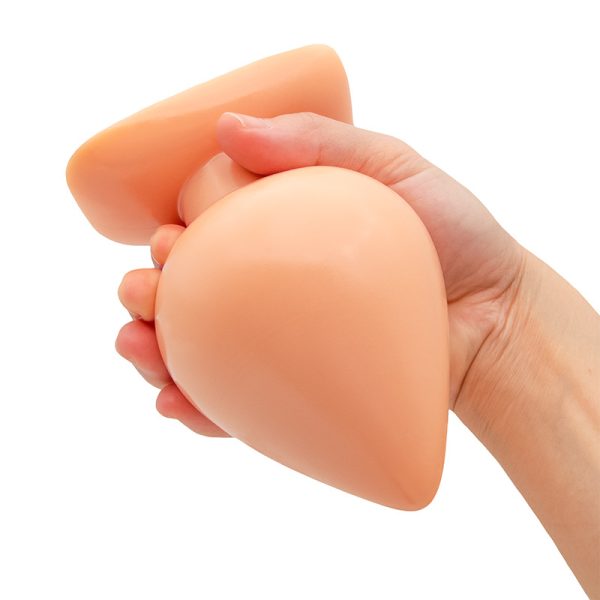 Wearable peach-shaped soft large anal plug - Image 4