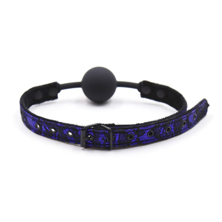 Classic fabric sex silicone ball gag - Image 4