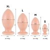 Wearable peach-shaped soft large anal plug