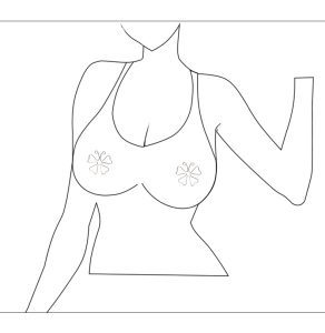 Alternative invisible erotic nipple clamp