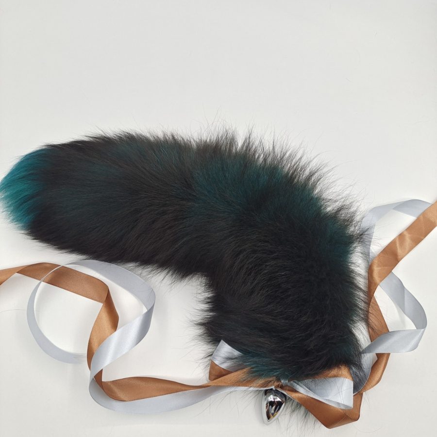 Aurora Green Fox Tail Butt Plug Tail (40cm)