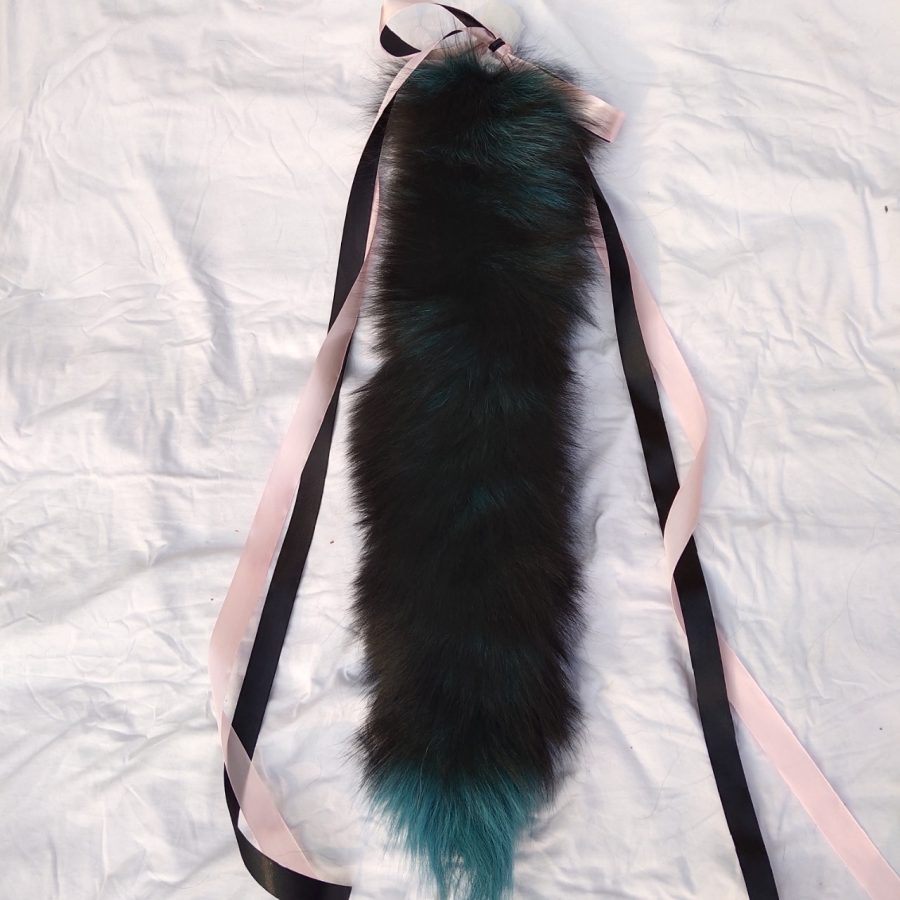 Aurora Green Fox Tail Butt Plug Tail (40cm)