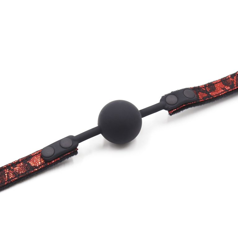 Classic fabric sex silicone ball gag - Image 8