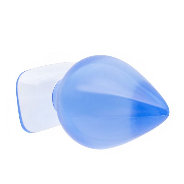 Wearable peach-shaped soft large anal plug