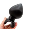 Wearable peach-shaped soft large anal plug
