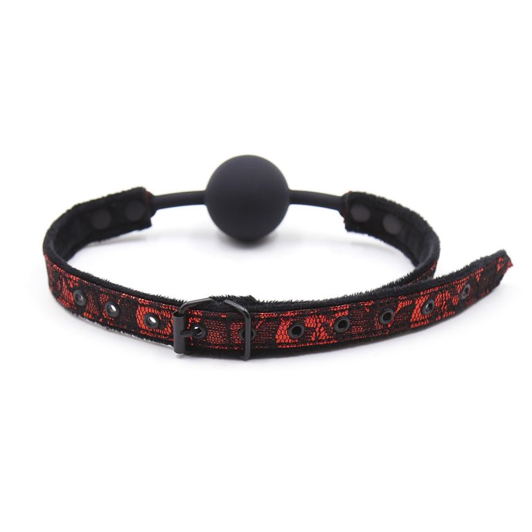 Classic fabric sex silicone ball gag - Image 9