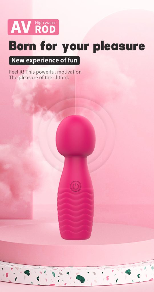 Mini erotic vibrating AV massage stick