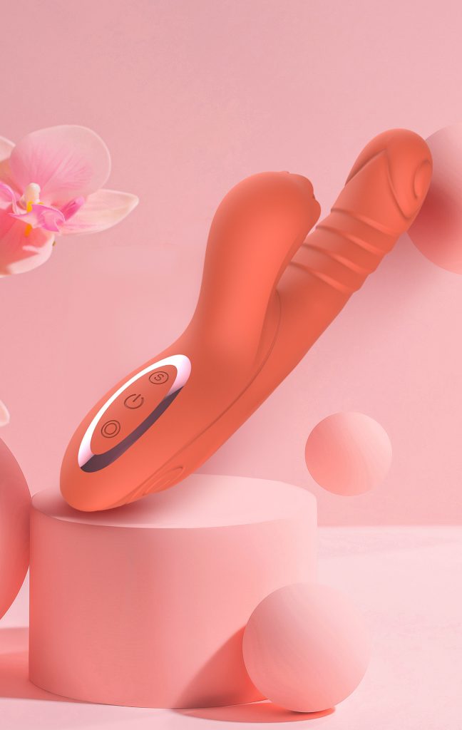 Automatic somatosensory thermostatic telescopic sex masturbation stick