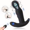 Unisex vibrating masturbation egg and anal plug massage stick