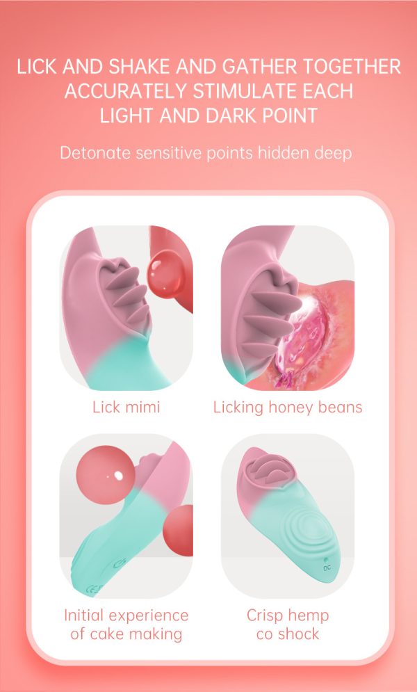 App-controlled mini two-color female wearable vibrator adult outdoor masturbator