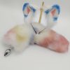 Silver gradient temptation fox tail butt plug tail (30cm)