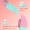 App-controlled mini two-color female wearable vibrator adult outdoor masturbator