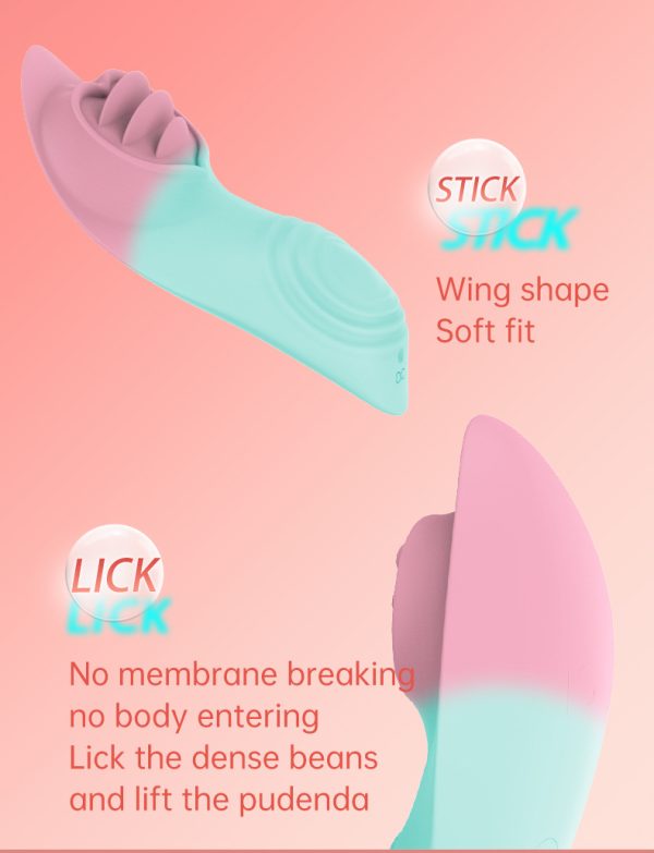 App-controlled mini two-color female wearable vibrator adult outdoor masturbator