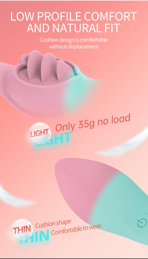 App-controlled mini two-color female wearable vibrator adult outdoor masturbator