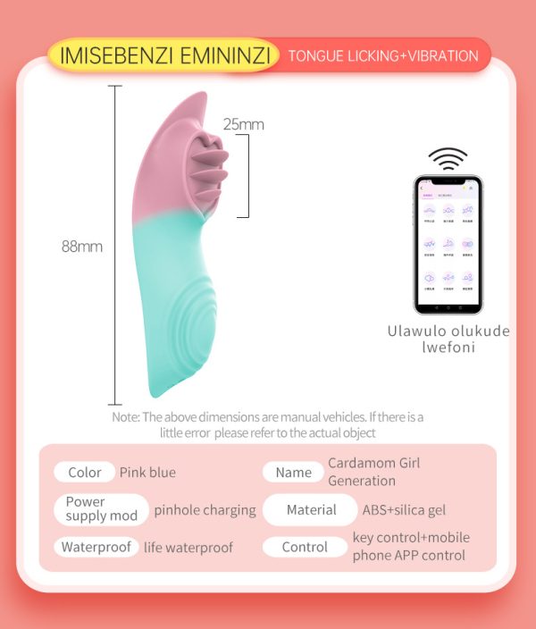 App-controlled mini two-color female wearable vibrator adult outdoor masturbator