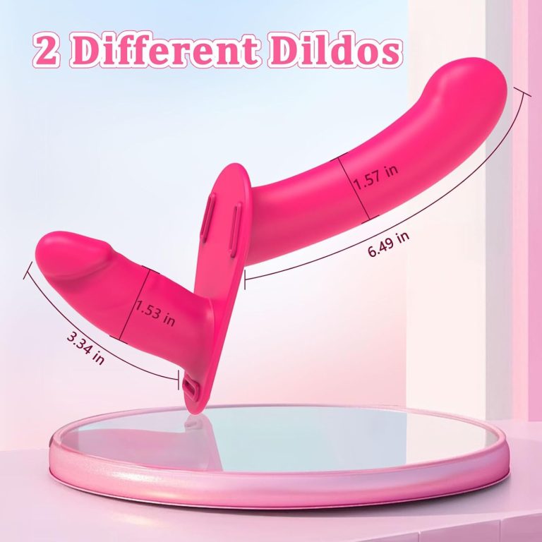 Female same-sex wearable double-headed dildo vibrator