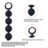 Pull ring silicone anal plug pull beads