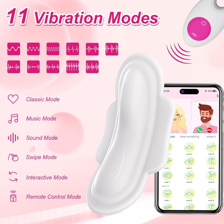 The shape of the imitation sanitary napkin can be controlled by the app and the vibrating egg can be worn when going out