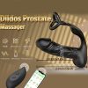 App-controlled male prostate orgasm vibrating masturbator