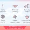 App-controlled mini two-color female wearable vibrator adult outdoor masturbator