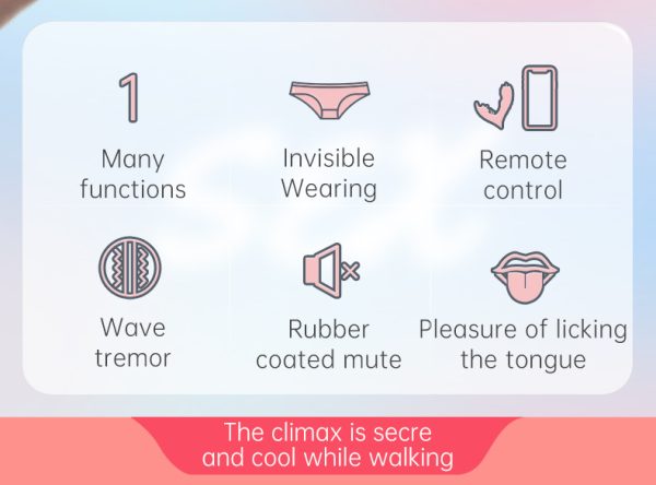 App-controlled mini two-color female wearable vibrator adult outdoor masturbator