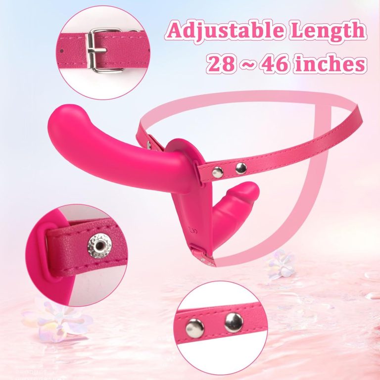 Female same-sex wearable double-headed dildo vibrator