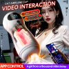 Men's silicone intelligent sucking vibration masturbation sperm extraction masturbator