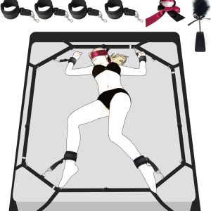 SM men and women use alternative sex simple bed fixed bondage training props