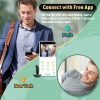 App-controlled, unisex simulated penis telescopic vibration masturbation anal plug toy