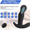 Unisex vibrating masturbation egg and anal plug massage stick