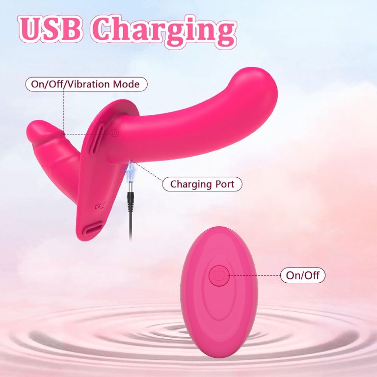 Female same-sex wearable double-headed dildo vibrator - Image 5