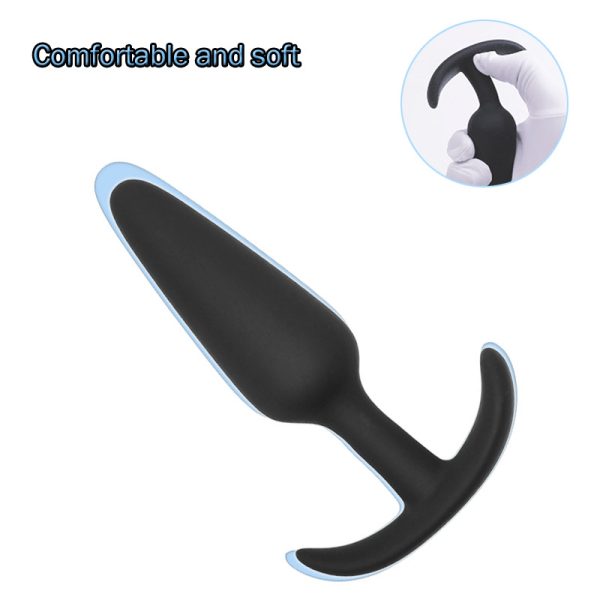 Black nail type silicone anal plug - Image 5