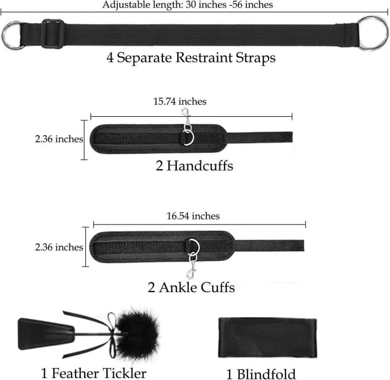 SM men and women use alternative sex simple fixed hand and foot binding straps