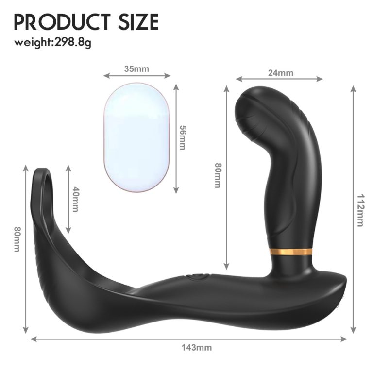 Men's anal and penis vibration masturbation butt plug toys - Image 5