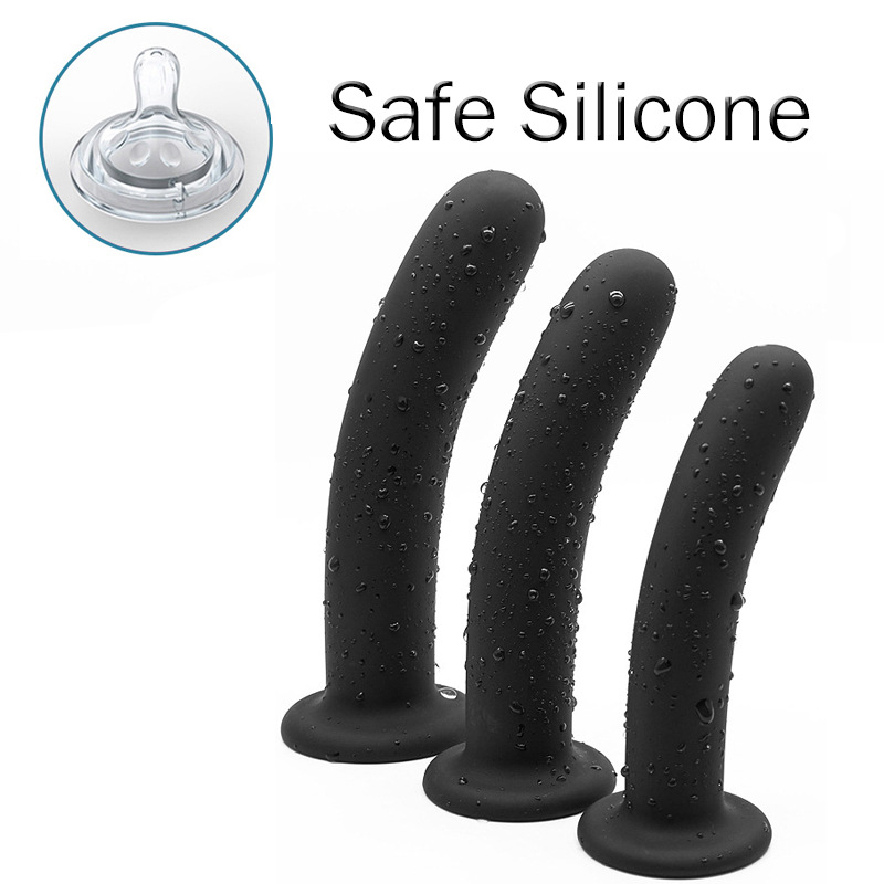 Black suction cup silicone anal plug strip - Image 6