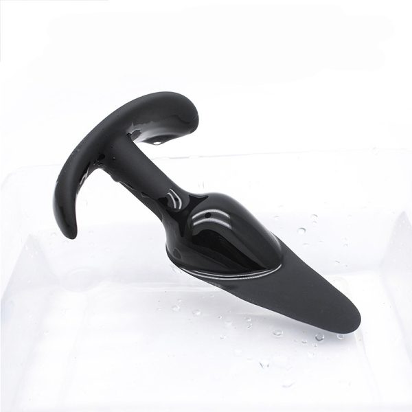Black nail type silicone anal plug - Image 6