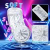 Men's electric retractable rotating masturbator