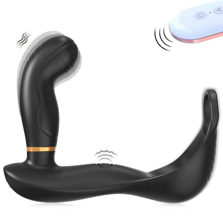 Men's anal and penis vibration masturbation butt plug toys