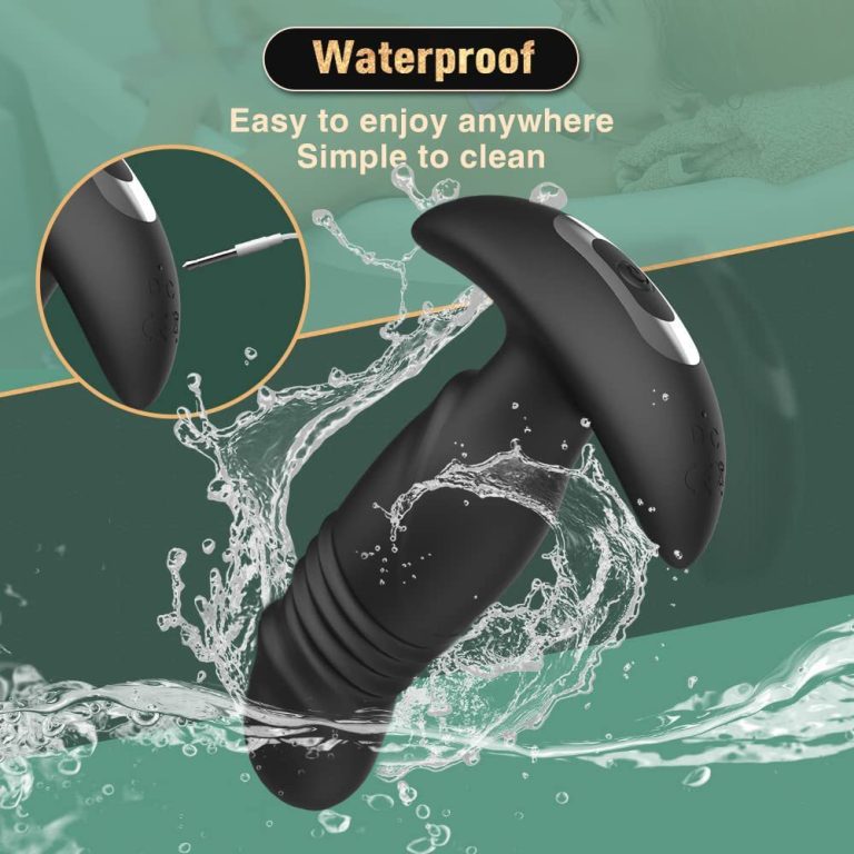 App-controlled, unisex simulated penis telescopic vibration masturbation anal plug toy